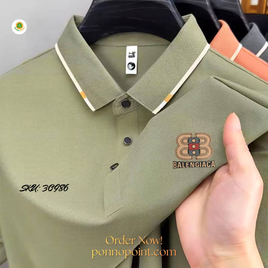 Premium Polo Shirt with China Sticker - Image 4
